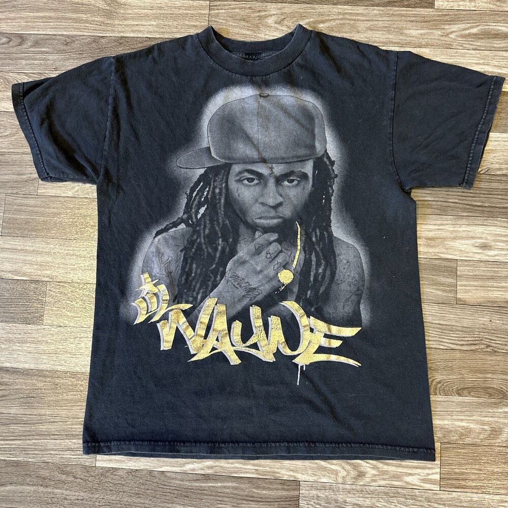 Vintage Live Nation Lil Wayne All Over Print Shirt; Men’s Medium; Hip Hop Rap